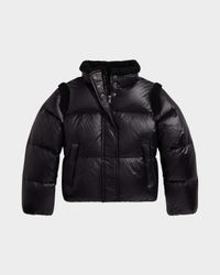 Girl's Recycled Nylon Taffeta Down Puffer Jacket, Size S-XL