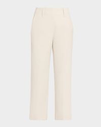 Straight-Leg Cotton Trousers