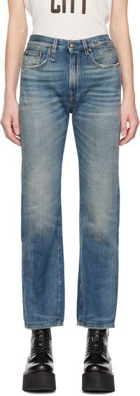 R13 Blue Courtney Slim Jeans