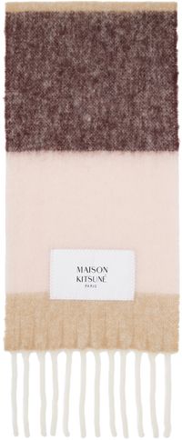 Maison Kitsuné Multicolor Baby Alpaca Scarf