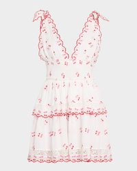 Soira Cherry Print Mini Dress