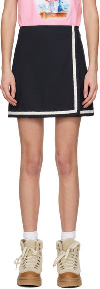 MSGM Navy Gonna Miniskirt