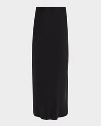 Barbara Straight Satin Maxi Skirt