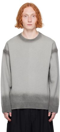 Juun.J Gray Painted Sweater