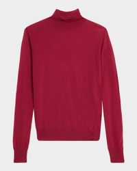 Mock-Neck Cashmere Sweater