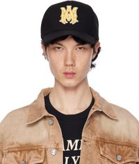 AMIRI Black MA Canvas Cap