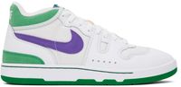 Nike White & Green Attack Sneakers