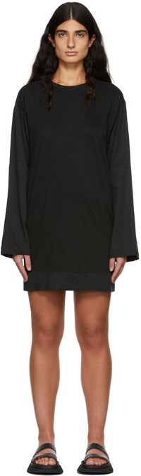 Raquel Allegra Black Jersey Phoebe Dress