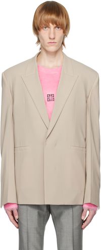 Givenchy Gray Oversized Blazer