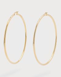 Polished 18K Hoop Earrings, 63mm