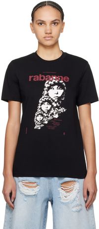 Rabanne Black Visconti-Inspired T-Shirt