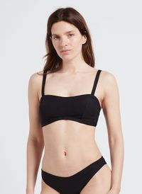 Albertine - Bandeau de bain rayé - Taille 95D - Noir