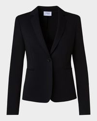 Wool Jersey Tailored Blazer Jacket