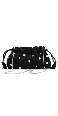 Veronica Beard Small Crystal Veronica Beard Stash Bag Black One Size