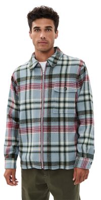 Closed Zipped Shirt Nordic Blue L