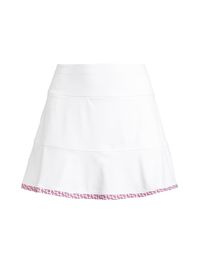 Women's Caroline UPF 50+ A-Line Tennis Skirt - White Knockout - Size XL