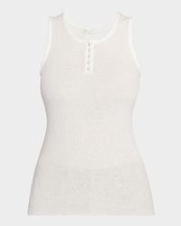 Mansel Rib Henley Tank Top