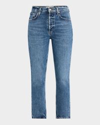 Riley High-Rise Straight Crop Jeans