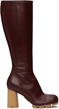 Bottega Veneta Burgundy Shore Boots