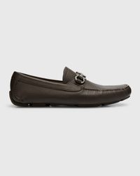 Men's Parigi Gancini Leather Drivers