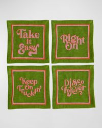 Deep Thoughts Cocktail Napkins, Set of 4