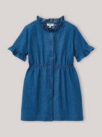 Cyrillus - Robe en denim light - Taille 10A - Bleu