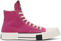 Rick Owens DRKSHDW Baskets TURBODRK Chuck 70 roses édition Converse