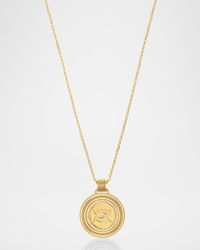18K Sagesse Vidi Pave Diamond Medallion Necklace