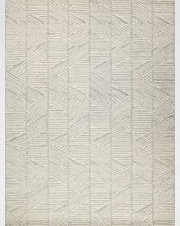 Kascata Hand-Tufted Silver/Ivory Rug, 10' x 14'