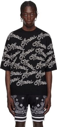 AMIRI Black 'Amiri' Script Sweater