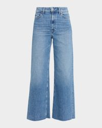 Anessa Wide Raw-Hem Jeans