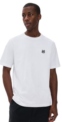 Maison Kitsuné Grey Fox Head Patch Comfort Tee White L