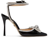 MACH & MACH Escarpins 110 noirs à boucle étagée