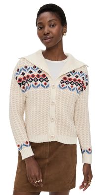 Birds of Paradis Savannah Cardigan Aw Fairisle XS