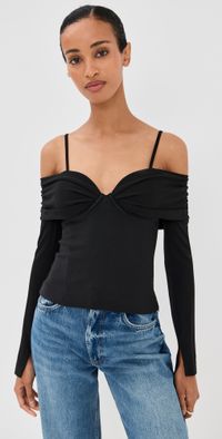 SIMKHAI Hazel Top Black L