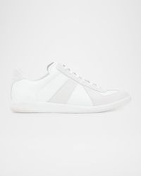 Men's Replica Leather Suede Low-Top Sneakers