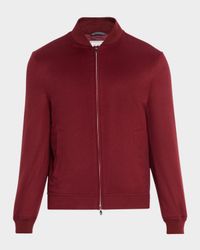 Men's Cashmere and Silk Bomber Jacket