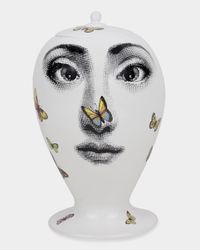 Vase Farfalle Face With Butterflies