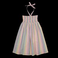 Sunchild - Robe mi-longue en coton rayé - Taille 10A - Multicolore