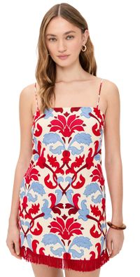 Cara Cara Valencia Mini Dress Fluer Crest Ivory 8