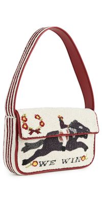 STAUD Tommy Beaded Bag Derby One Size