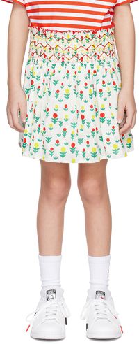 Stella McCartney Kids White Dreamy Flower Skirt