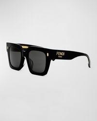 Fendi Roma Square Acetate Sunglasses