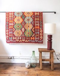Debongout - Tapis kilim n296 - Taille 149x106 - Multicolore