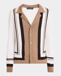 Men's Wool-Silk Button-Down Shirt