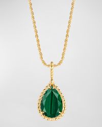 Serpent Boheme 18K Yellow Gold Malachite Large Pendant Necklace