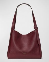 large pebbled leather hobo shoulder bag