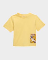 Kid's Cedar EKD Label Short-Sleeve Cotton T-Shirt, Size 6M-2