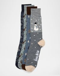 Men's Winter Woods 4-Pack Crew Socks, Boxed Gift Set