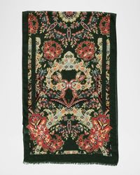 Tosca Floral Wool-Blend Scarf